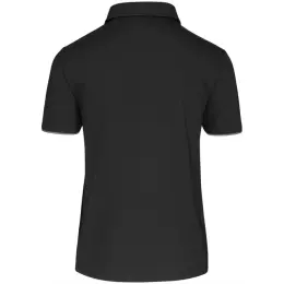 Mens Delta Golf Shirt Black Back